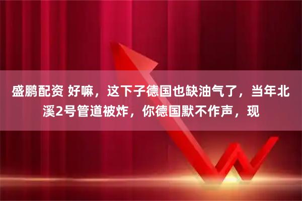 盛鹏配资 好嘛，这下子德国也缺油气了，当年北溪2号管道被炸，你德国默不作声，现