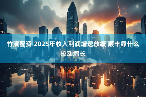 竹演配资 2025年收入利润增速放缓 顺丰靠什么拉动增长