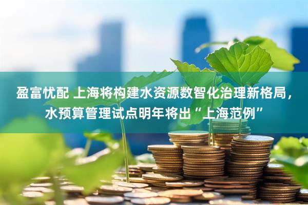 盈富忧配 上海将构建水资源数智化治理新格局，水预算管理试点明年将出“上海范例”