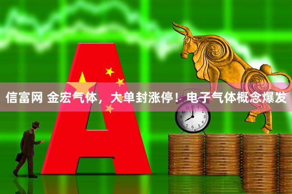 信富网 金宏气体，大单封涨停！电子气体概念爆发